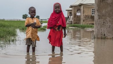 Millions at risk in flood-hit Nigeria;  relief chief shows hunger in Burkina Faso |
