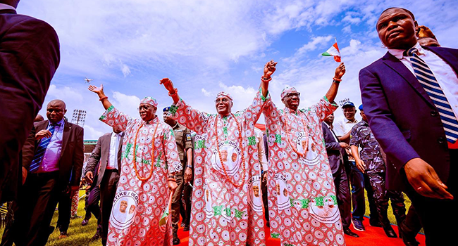 2023: Atiku Preaches Unity, Backs State Policing At Edo Rally