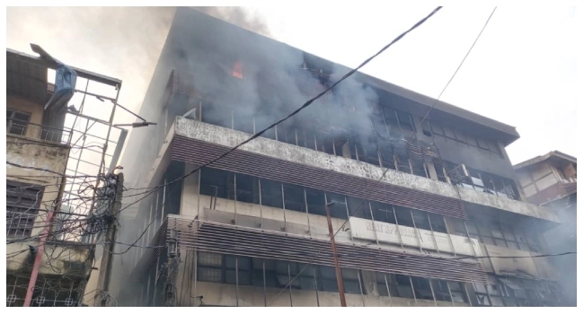 Goods Worth Millions Destroyed In Balogun Market Fire