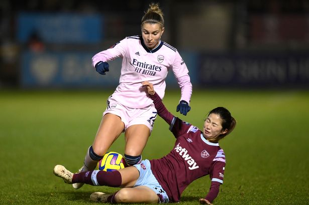 An Arsenal attack drew a blank as West Ham’s Mackenzie Arnold thwarted the title chasers