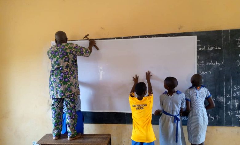 Photos: Ijebu Indigene Association Donates Education Materials To Schools In Ogun