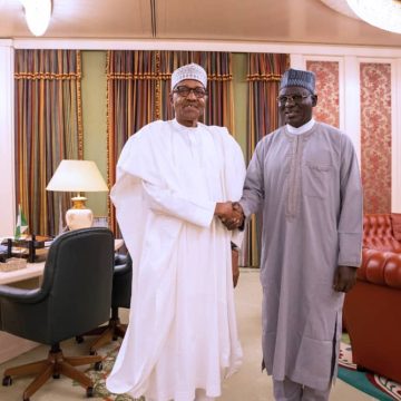 President Buhari Receives Buratai At State House Abuja (Photo Story)