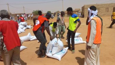 UN humanitarian ended the first food distribution in Khartoum as hunger, threat to children, etc