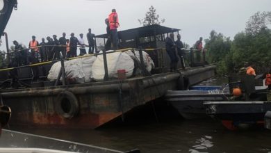 Security Operatives Nab Six Suspected Crude Oil Thieves, Destroys Barge Carrying 600 Barrels Of Crude In Delta