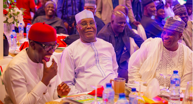 Wike, Other G5 Members Absent As Atiku Meets Incoming, Outgoing PDP Governors