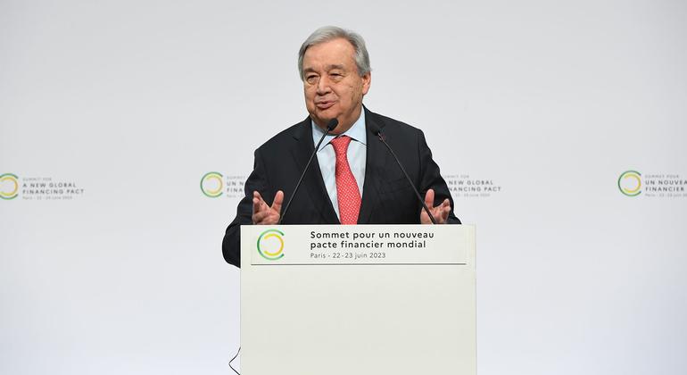 The financial system must develop in a ‘great leap towards global justice’: Guterres