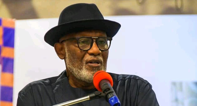 Akeredolu Embarks On Medical Leave, Hands Over To Deputy