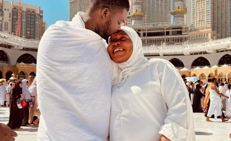 ‘He’s Alhaji’ — Cute Abiola, wife welcome first child in Saudi Arabia