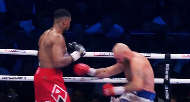 Anthony Joshua Knocks Out Helenius In Heavyweight Bout