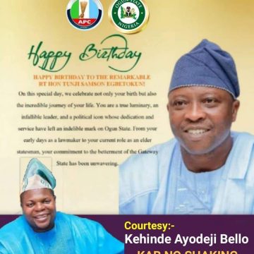 Birthday Celebration: Dr Kenny Bello felicitates Ex-Ogun Speaker Egbetokun