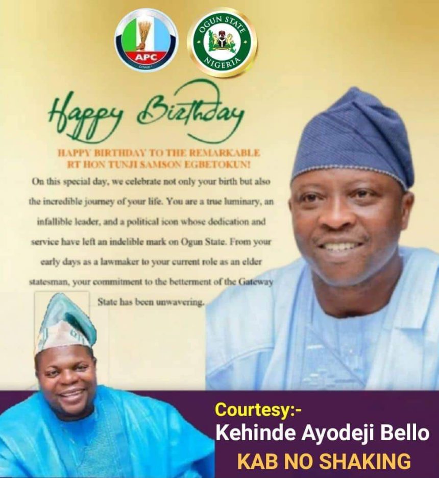 Birthday Celebration: Dr Kenny Bello felicitates Ex-Ogun Speaker Egbetokun