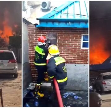 Properties Worth Millions Lost As Fire Service Battles Inferno At Lagos Hotel