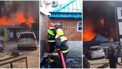 Properties Worth Millions Lost As Fire Service Battles Inferno At Lagos Hotel