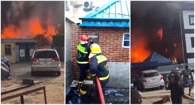 Properties Worth Millions Lost As Fire Service Battles Inferno At Lagos Hotel