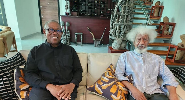 LP Faults Soyinka’s Comment On Party, Accuses Him Of ‘Dual Character’