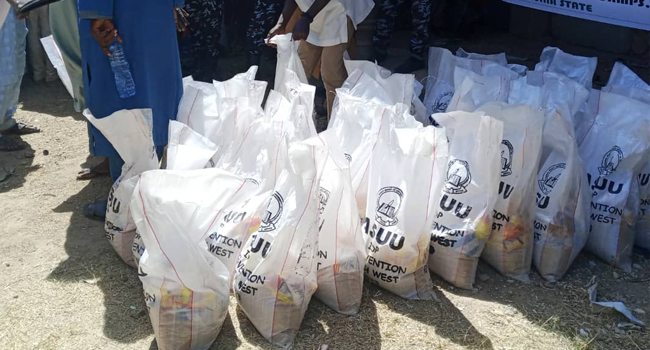 ASUU Distributes Relief Items To IDPs, Asks Tinubu To Fix Insecurity