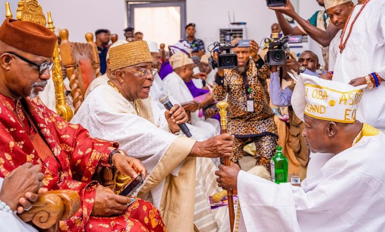 Photos: Glamour, Excitement As Ogun APC Chairman Becomes ‘Asoju Oba’ of Egbaland