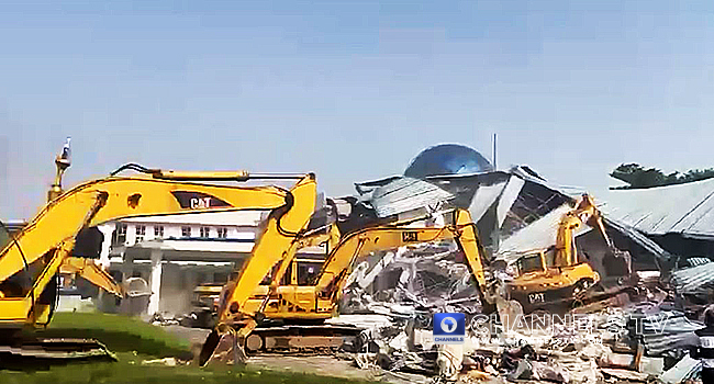 Rivers Assembly Complex Demolished, Fubara Presents Budget At Govt House