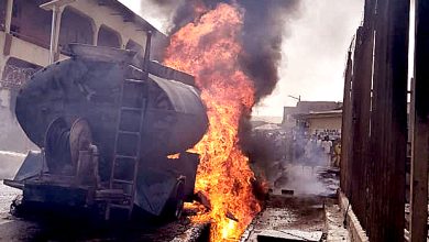 Shops, Viewing Centre Destroyed In Kwara Tanker Fire