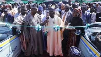 PHOTOS: Tinubu Launches 107 Electric Taxis, Buses In Borno