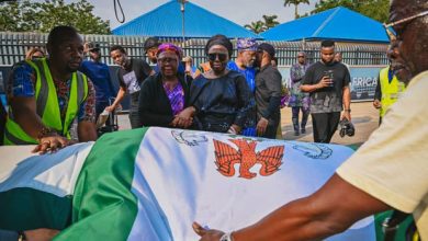 PHOTOS: Akeredolu’s Body Arrives In Nigeria