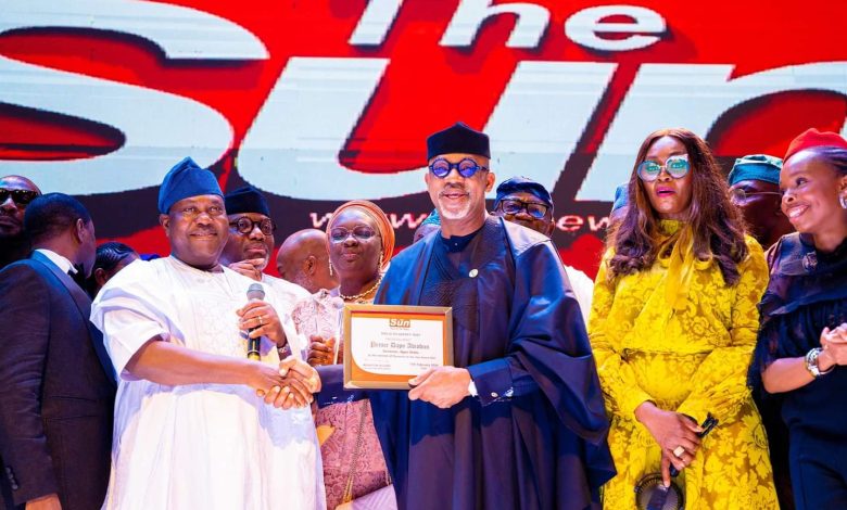 Gov. Abiodun’s Sun Award Well Deserved -Akume