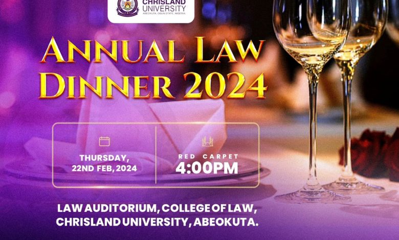 Chrisland University Holds Inaugural Law Dinner