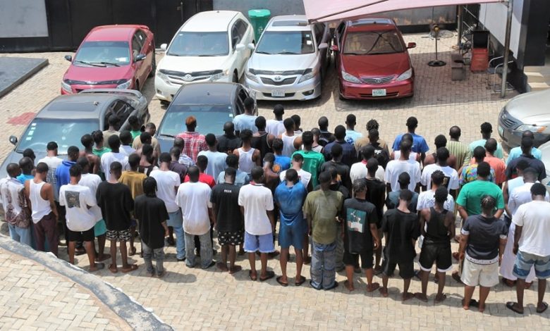 Photos: EFCC Arrests 74 Suspected Internet Fraudsters In Ogun