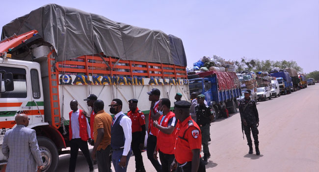 EFCC Intercepts 21 Food Trucks Heading To Neighbouring Countries