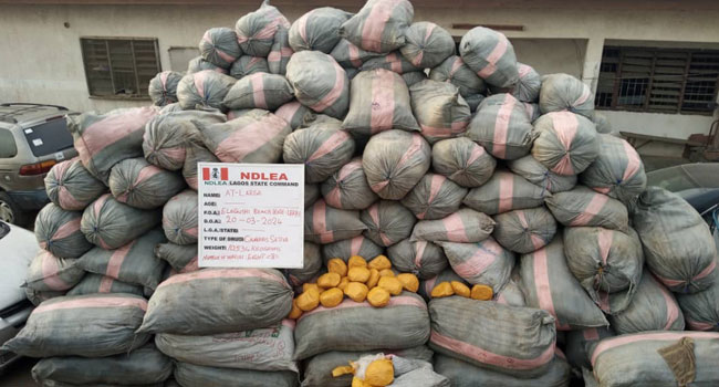 NDLEA Seizes 44,948kg Drugs, Vehicles In Lagos, Edo, Ondo Raids