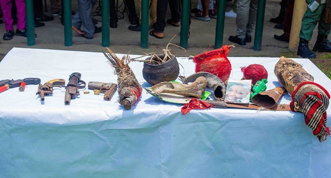 Police Seize Shrine, Parade Witch Doctor, 25 Others