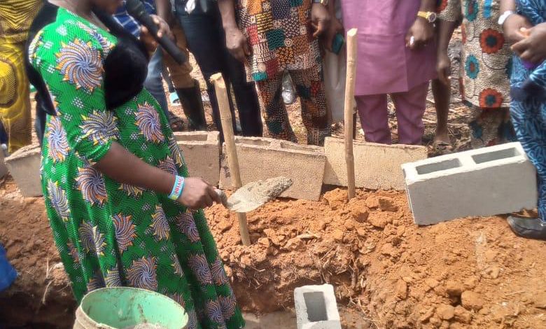 Ijebu East LG Chairman, Adetutu Oyesanya Lays Foundation of Primary Maternity Centre