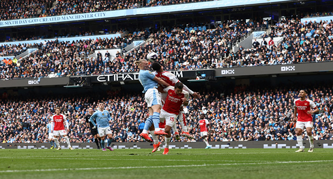 Arsenal Frustrate Man City In Title Showdown