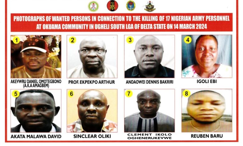 Military Declares Eight Wanted Over Murder Of Soldiers