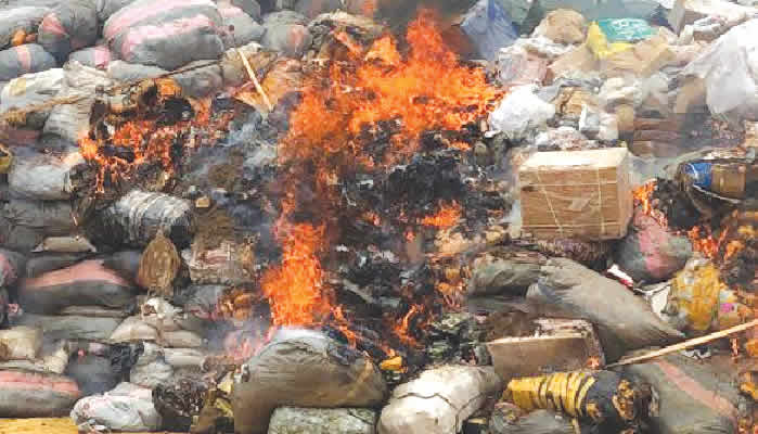 NDLEA Destroys 304,436kg of Illicit Drugs In Lagos