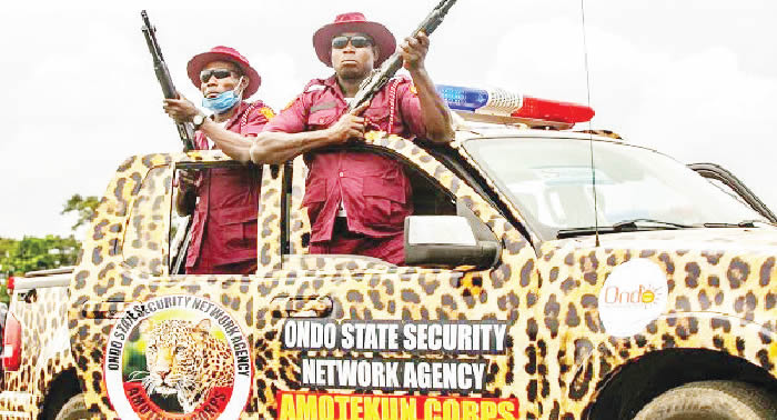 Amotekun Nabs 14 Suspected Kidnappers, 31 Others