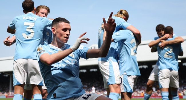 Man City Sinks Fulham, Inch Closer To Fourth League Title In A Row