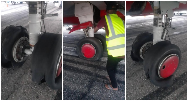 Max Air Aircraft Tyres Burst While Attempting To Take Off