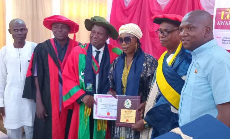 Photos: College Honours Ogun Journalist, Morenikeji Sobaloju With Excellence Award