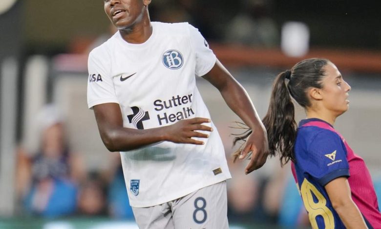 Superstar Oshoala scores against Barcelona in seven-goal thriller