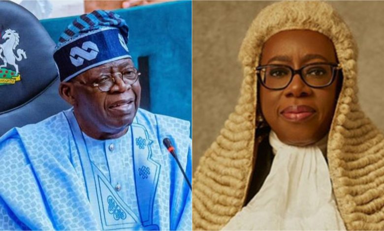 Tinubu inaugurates Kekere-Ekun as acting CJN, urges upholding judiciary’s integrity