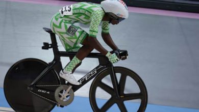 Nigerian Cyclist Borrows Bicycle From Team Germany To Race In Paris