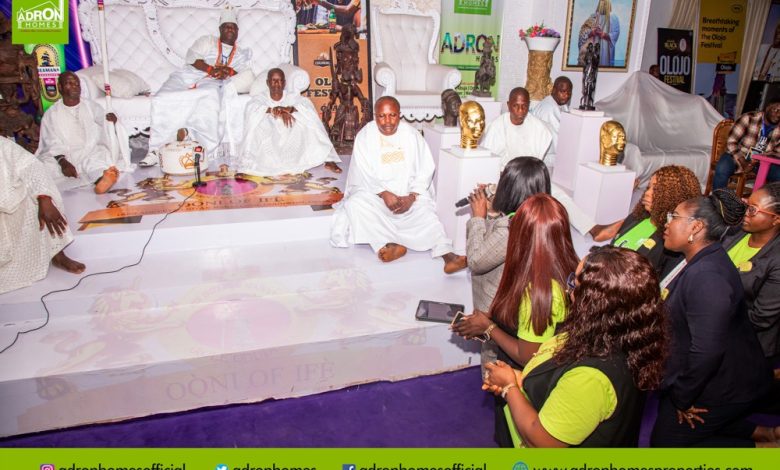 Photos: Adron Homes Visits Ooni, Unveils Partnership For Olojo Festival