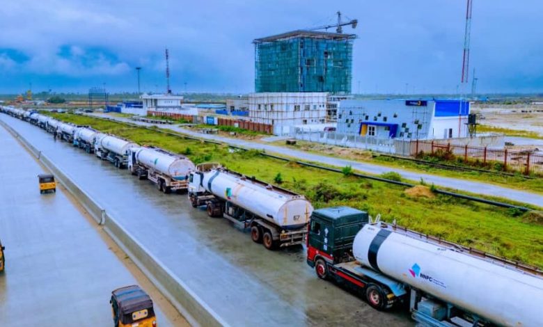 PHOTOS: NNPC deploys trucks ahead of petrol loading at Dangote refinery PHOTOS: NNPC deploys trucks ahead of petrol loading at Dangote refinery