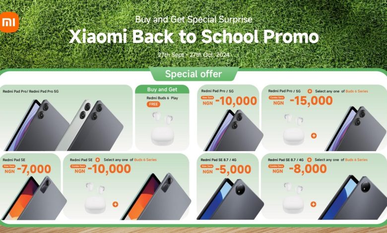 Xiaomi Nigeria Back-to-School Promotion: Gear up with amazing offers on Redmi Pads and Buds!