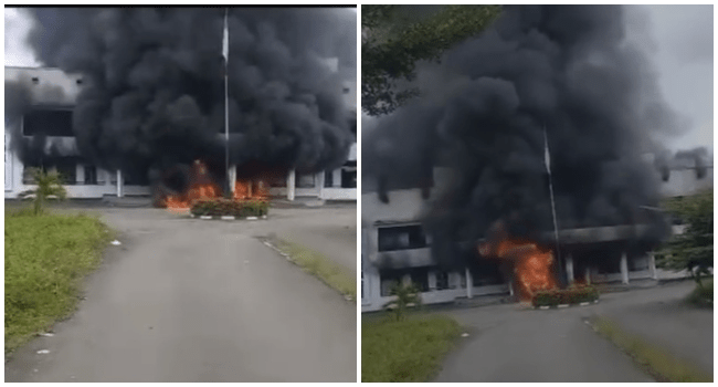 Hoodlums set two council secretariats ablaze in Rivers