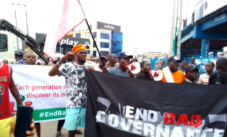 #EndBadGovernance: Ibadan youths join nationwide protest against Tinubu’s “anti-people’s policies”