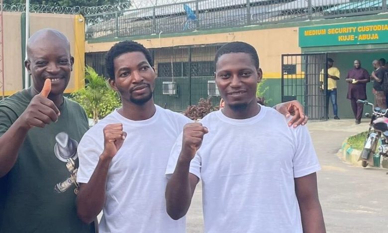 Three #EndBadGovernance protesters charged with treason released from prison