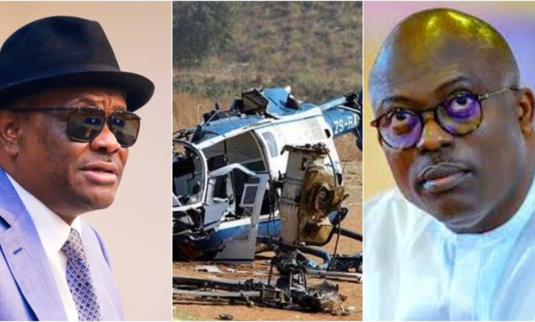 Helicopter crash, pro-Wike lawmaker’s suit against Fubara, other top stories from South-south