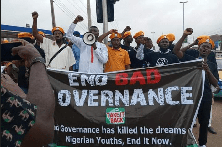 #EndBadGovernance: Ondo residents defy police warning, protest in Akure